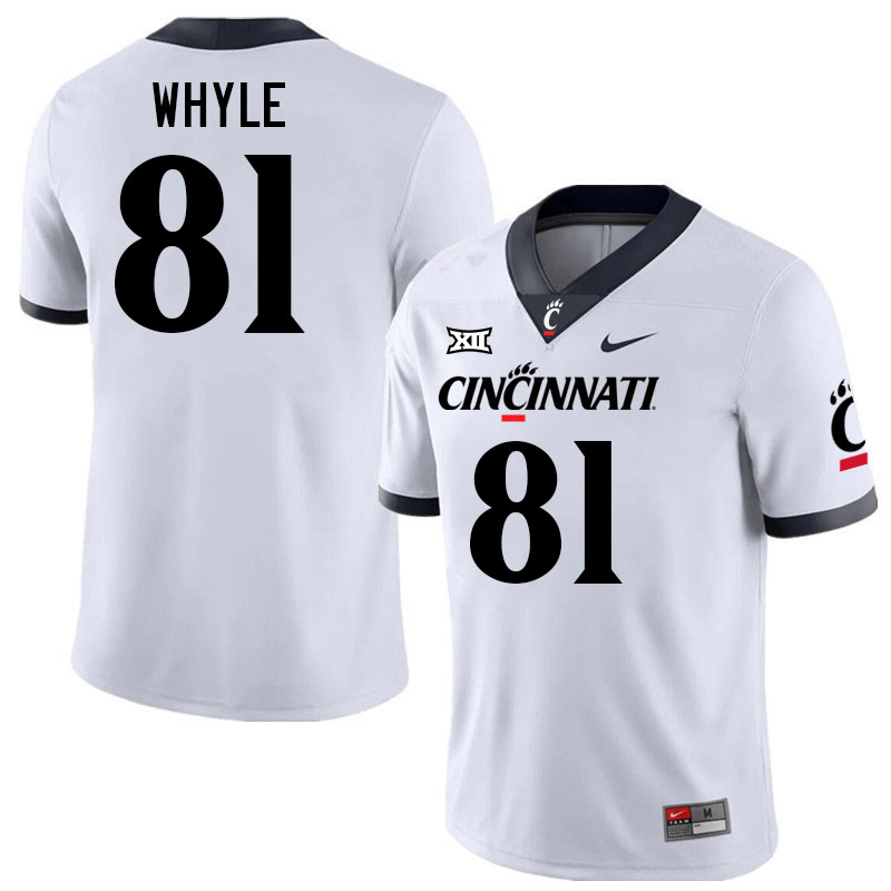 Cincinnati Bearcats #81 Josh Whyle Big 12 Conference College Football Jerseys Stitched Sale-White